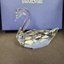 Swarovski Crystal SCS Figurine In Box Swan