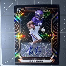 2020 Panini Obsidian Rookies Electric Etch Orange Autographs#195 K.J. Osborn /75