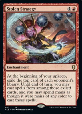 x1 Stolen Strategy - Deck Exclusive R MTG Commander Legends: Battle for Baldur's