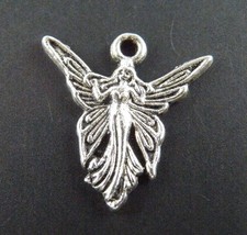 120pcs Tibetan Silver Fashion Angel Girl Wing Charms Pendant 20x19x1.5mm 8088/2