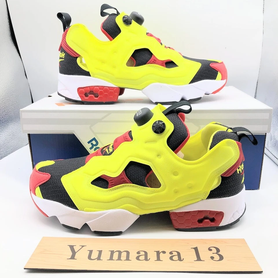 Taille homme Reebok Insta Pump Fury Og Citron jaune rouge V47514 - Photo 3/4