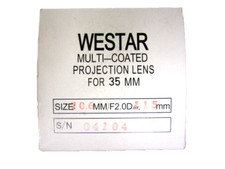 Westar 115mm Focal Length 35mm Cine Projector Lens New MIB 70.6mm Diameter