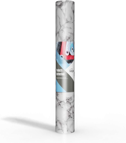 Gray Marble Peel and Stick Countertop Wallpaper - Waterproof Vinyl Cover - 第 7/7 張圖片