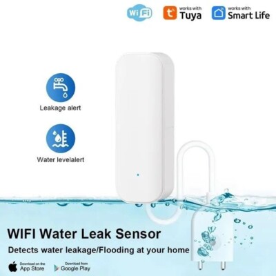 WiFi Wassermelder Wassersensor ext. Sensor IoBroker Batteriebetrieben Tuya WLAN
