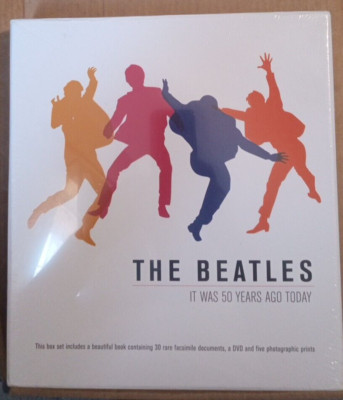 The Beatles It Was 50 Years Ago Today by Terry Burrows- Book  & DVD - NEW