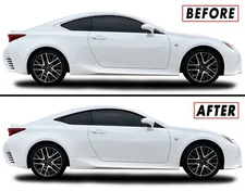Chrome Delete Blackout Overlay for 2015-18 Lexus RC Window Trim