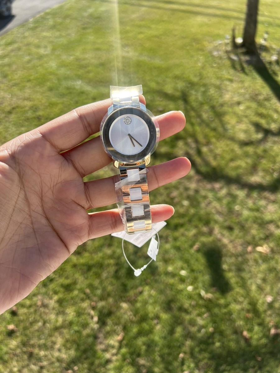 MOVADO BOLD CERAMIC CRYSTAL ACCENT BRACELET WATCH | eBay display picture 3