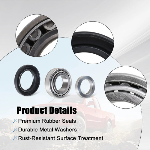 Rear Axle Shaft Wheel Bearing Oil Seal Kit Fit For 2004-2007 Nissan Titan Xterra - Picture 17 of 17