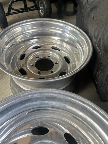 Weld Typhoon Aluminum Racing Wheels 6x5.5 Rims 16.5x9.75 set in GREAT CONDITION - Photo 9 sur 9