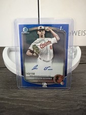 Topps 2025 Bowman 1st Joseph Dzierwa Blue Wave Auto /150 Orioles Chrome Prospect