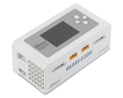 Gens Ace 300WD300-UW - Imars D300 G-Tech Smart Dual AC/DC Battery Charger, White