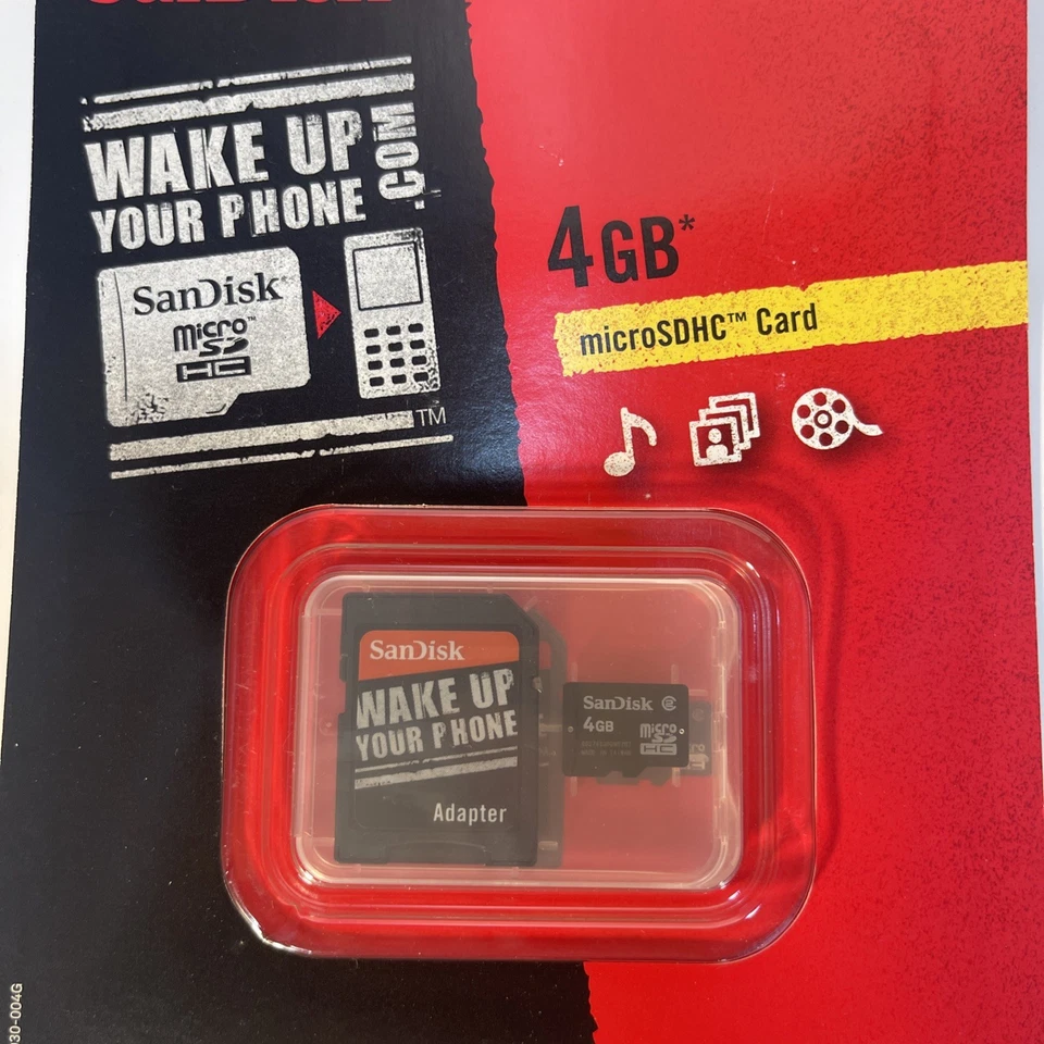 SanDisk 4GB microSD Memory Card with Adapter – Class 4 Flash Storage New - Image 3 of 3