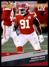 Derrick Nnadi 2020 Panini Instant Kansas City Chiefs #250 Chiefs AFC Champions