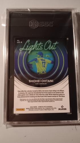 2022 Optic SHOHEI OHTANI Lights Out Insert SGC 10 - Picture 2 of 2