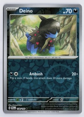 Deino - PAL #138/193 SV02: Paldea Evolved Common Reverse Holo LP