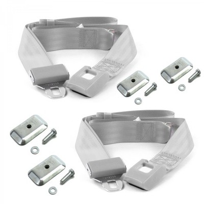  D Truck 1966-1971 Standard 2pt G/G Belt Kit w/Brackets-2 Belts