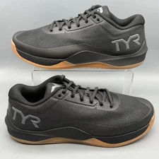 TYR CXT-2 Elite Carbon Men 11.5 2E Wide Trainer Lifting Shoes Black Gum TRIED ON