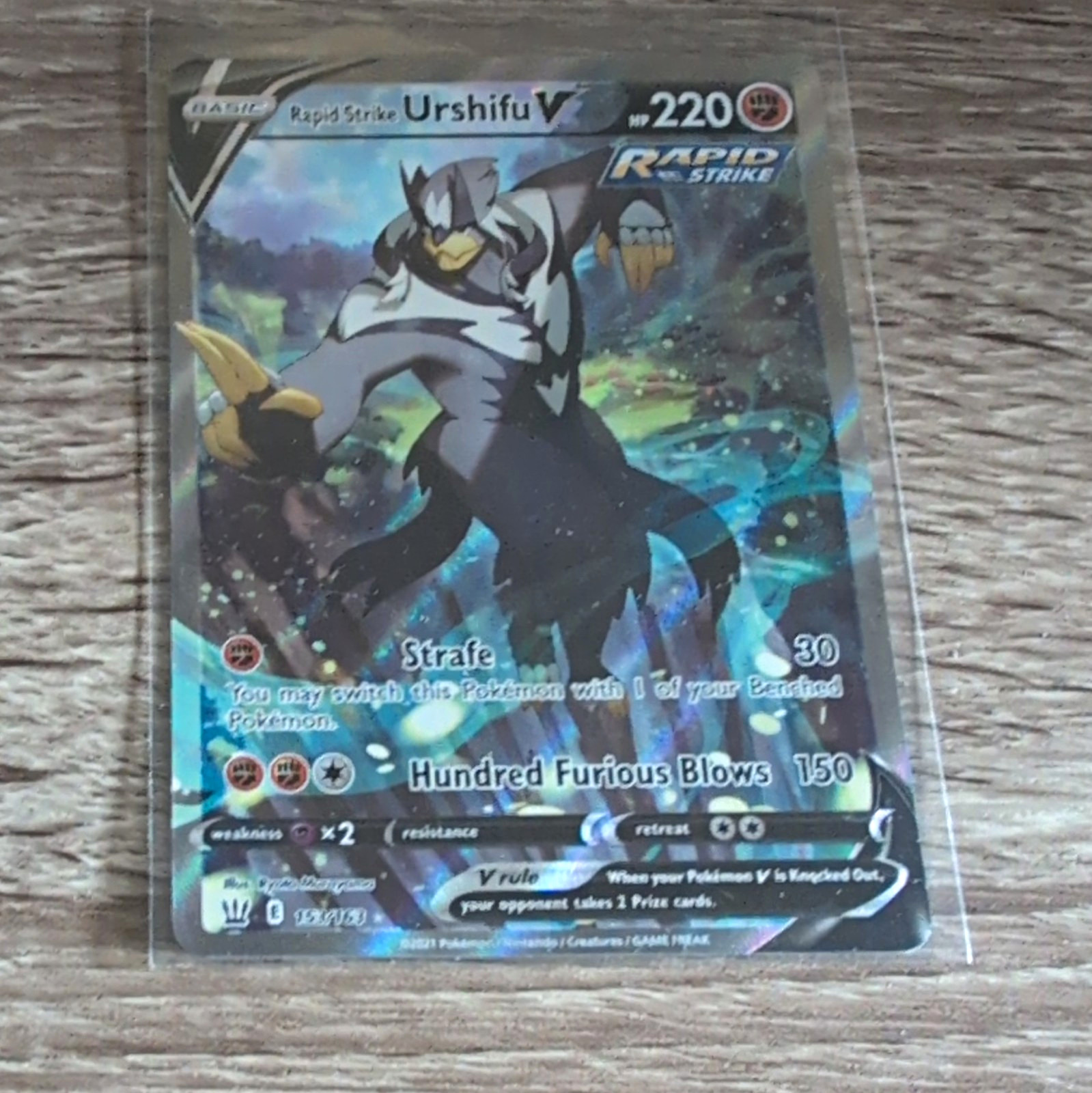 Rapid Strike Urshifu V Battle Styles 153/163 Ultra Rare Holo 2021 EN