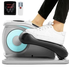 ANCHEER Under Desk Elliptical Machine Electric Seated Pedal Exerciser W/Remote