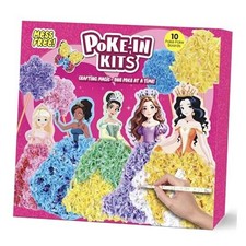 Poke Art Princess Kit Gift 10 Pcs Set,Crafts For Kids Ages 4-8, Diy Craft Kits