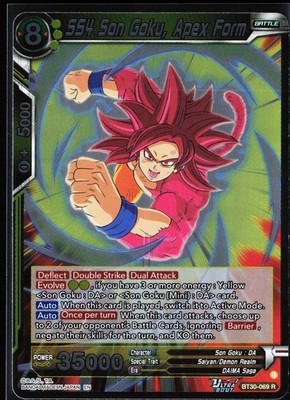 DBZ SS4 Son Goku, Apex Form #BT30069 Three Glorious Fighters