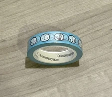 New TheCoffeeMonsterzCo Aqua Blue Potion Emoti Washi Tape 10 mm TCMC Cute Faces
