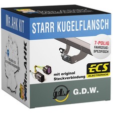 GDW Anhängerkupplung starr für Mercedes X-Klasse W470 17-20 mit 7polig spezif.