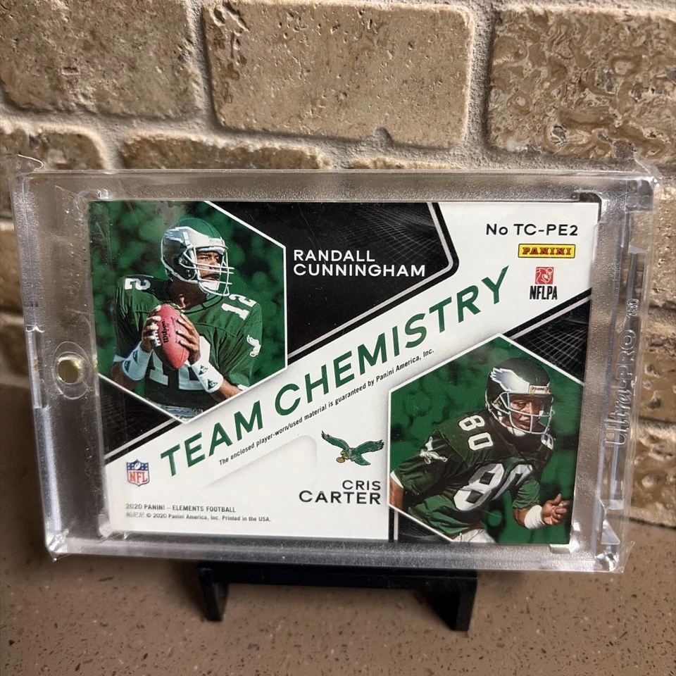 2020 Panini Elements 团队化学 RANDALL CUNNINGHAM CRIS CARTER #TC-PE2 1/1 — 第 2/2 张图片