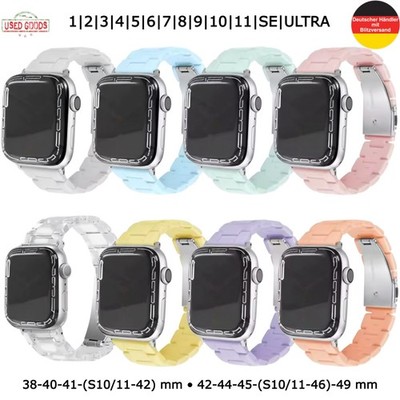 Uhrenarmband Resin Harz für Apple Watch 1-7 8 9 10 11 SE ULTRA Armband Watch Uhr