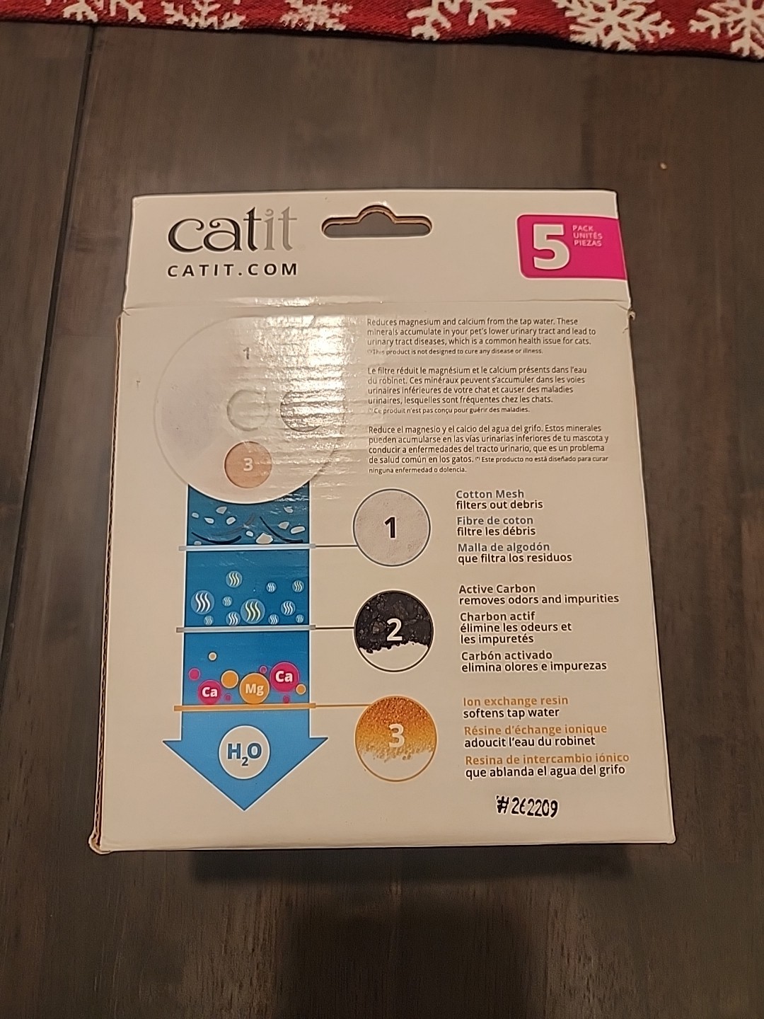 Pack Of 5 Catit 43746 Cat Water Fountain Replacement Filters - White