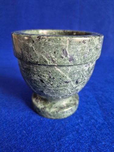 Grüner Marmor Mörser für Küche Apotheke Klassischer Mörtel 10x10cm. Gewicht 1080g.