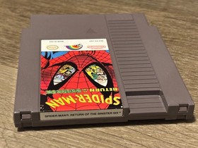 Spider-Man Return of the Sinister Six Nintendo Nes Casi Como Nuevo con Funda Aut&eacute;ntico