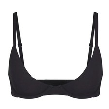 Skims Fits Everybody Scoop Plunge Bra Onyx Black BA-SCP-9216 32A
