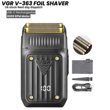 Cordless VGR Electric Razor Foil Shaver Machine Barber Kit Men Beard Shaving