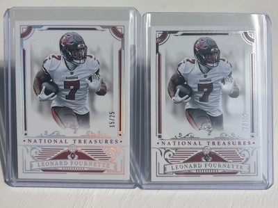 2025 National Treasures- Leonard Fournette Holo Silver /25 & Base /99 BOTH Cards