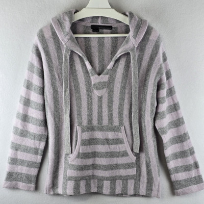 360 Cashmere XS Mexican Baja Hoodie McKenna Striped Sweater