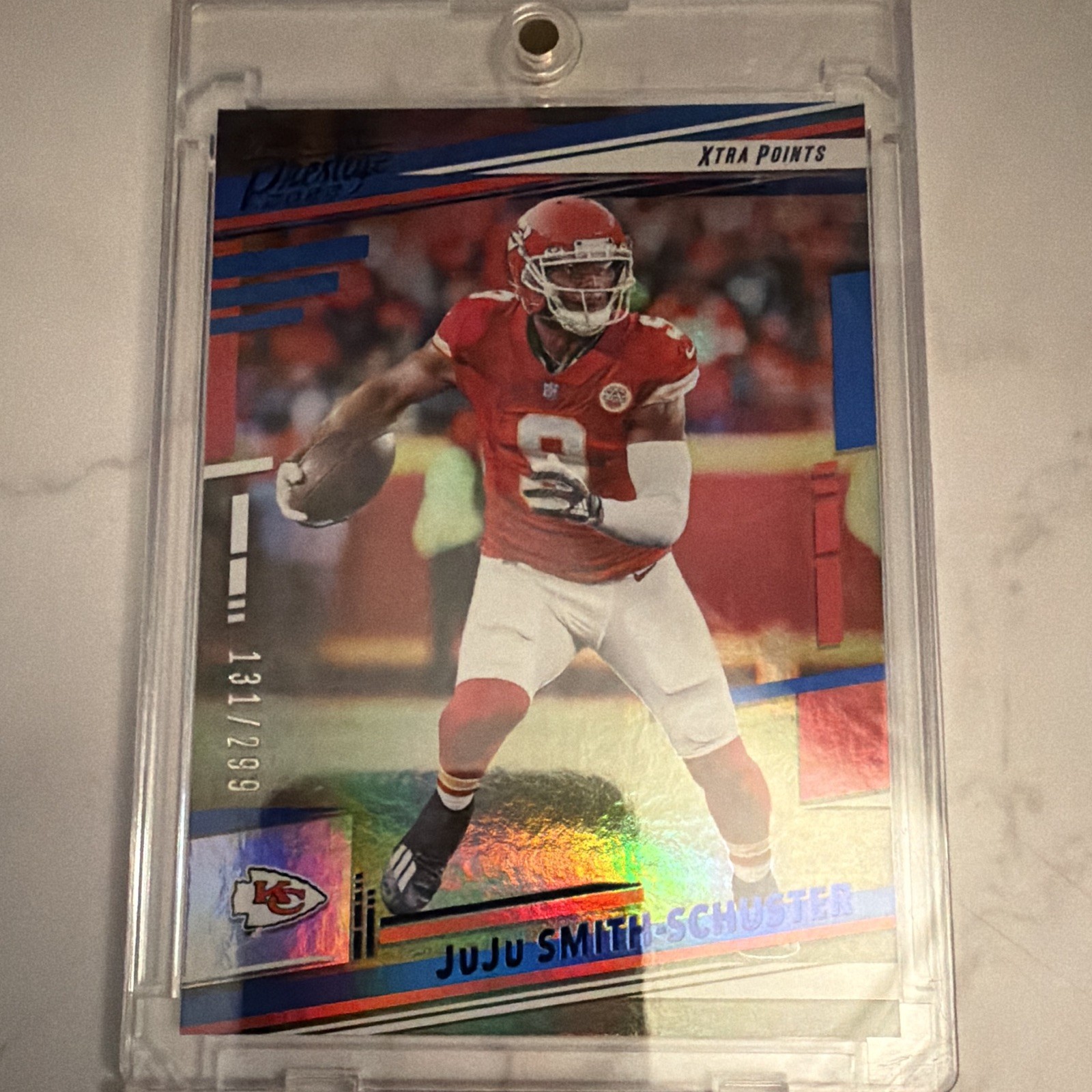 Panini Prestige 2022 JuJu Smith-Schuster Chiefs #248 Xtra Points Blue /299