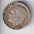 1949-D ROOSEVELT DIME 10¢ DENVER MINT 90% SILVER COIN UNITED STATES OF AMERICA