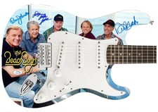 Beach Boys Signed Group Photo Graphics Fender Guitar Exact Proof ACOA