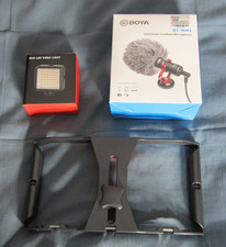 BOYA BY-MM1 Cardiod Shotgun Microphone MIC Video Smartphone DSLR Cameras W/LIGHT