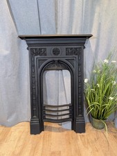Antique Victorian cast iron fireplace - Fire surround - Flat 2 Wall