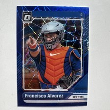 2024 Donruss Francisco Alvarez #58 Optic Blue Velocity Prizms New York Mets 24F