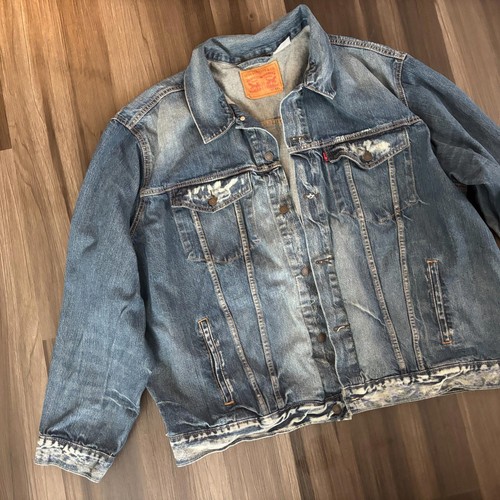 Levi's Herren Trucker Jeansjacke Gr. 5XL dunkelblau gewaschen sandgestrahlt - Bild 2 von 7