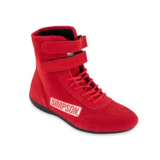 Simpson Racing 28110R High Top Racing Shoes Adult Size 11 Red Pair