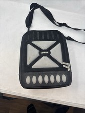 Large Nintendo Gameboy Advance SP Carrying Case Travel Bag Gray Black