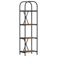 BüCherregal GeräUcherte Eiche 40 X 30 X 146 Cm Holzwerkstoff