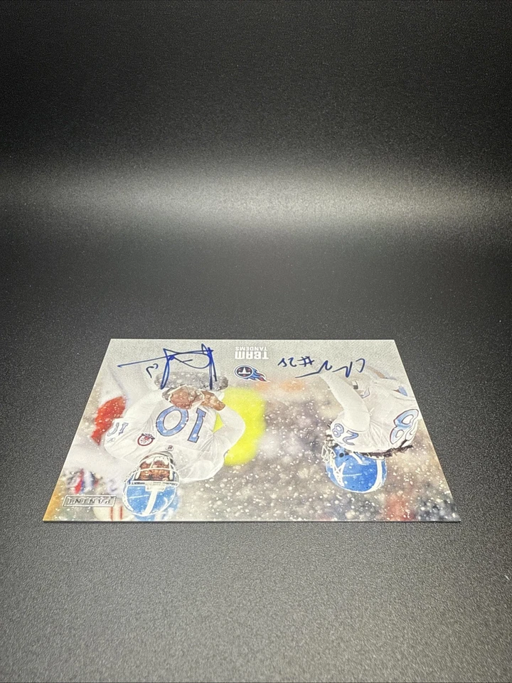 2022 Panini Zenith Vince Young Chris Johnson Team Tandems Auto Autograph #TT-JY - Image 4 of 4