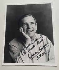 Norman Wisdom - Hand Signed - 8x10" Photo - Dedicated - 1991(85)
