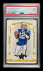 2008 leaf rookies & stars #57 tom brady; gold /349 variation PSA 9  *POP 5, 0^