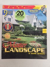 Punch Master Landscape Home Design 2001 PC CD Windows 95/98/2000 New Sealed